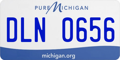 MI license plate DLN0656