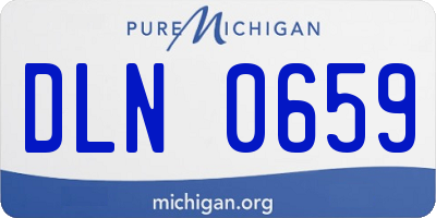 MI license plate DLN0659