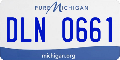MI license plate DLN0661