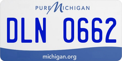 MI license plate DLN0662
