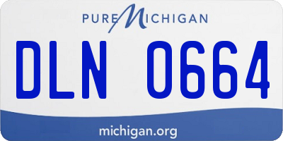 MI license plate DLN0664