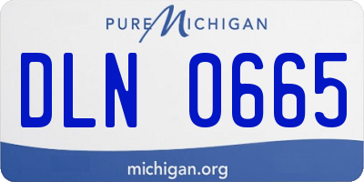 MI license plate DLN0665