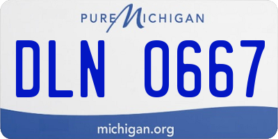 MI license plate DLN0667