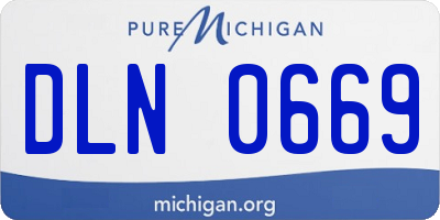 MI license plate DLN0669