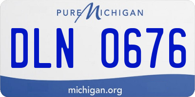 MI license plate DLN0676