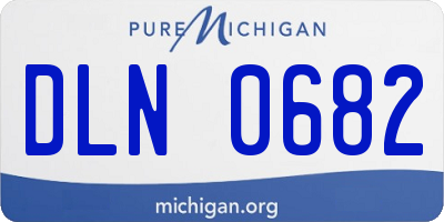 MI license plate DLN0682