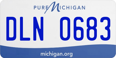 MI license plate DLN0683