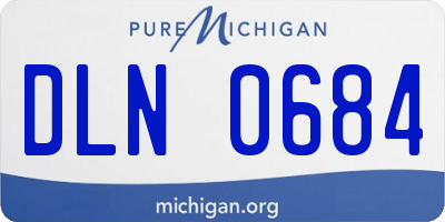 MI license plate DLN0684