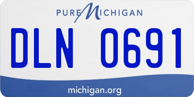 MI license plate DLN0691