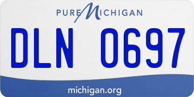 MI license plate DLN0697