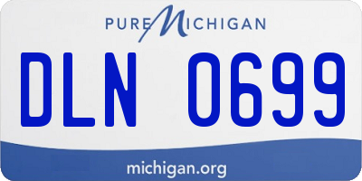 MI license plate DLN0699