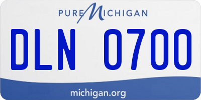 MI license plate DLN0700