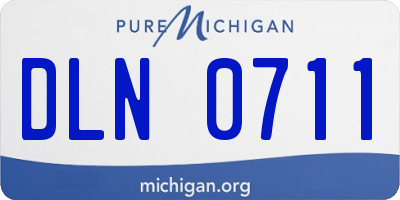 MI license plate DLN0711