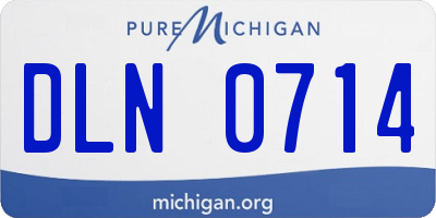MI license plate DLN0714