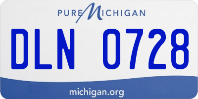 MI license plate DLN0728