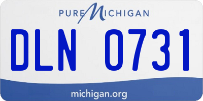 MI license plate DLN0731