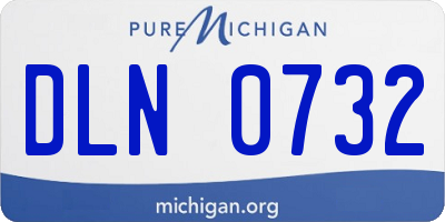 MI license plate DLN0732