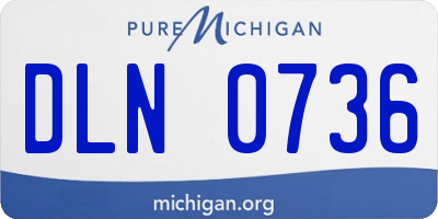 MI license plate DLN0736