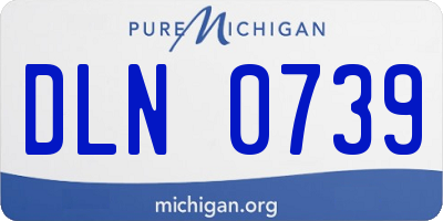 MI license plate DLN0739