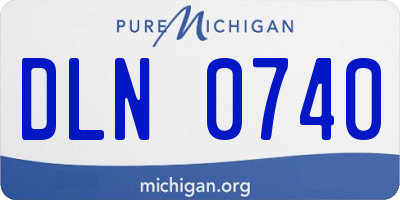 MI license plate DLN0740
