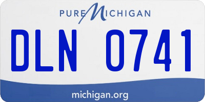 MI license plate DLN0741