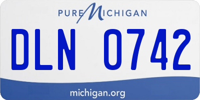MI license plate DLN0742