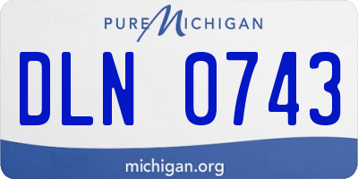 MI license plate DLN0743