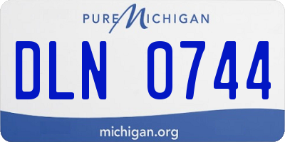 MI license plate DLN0744