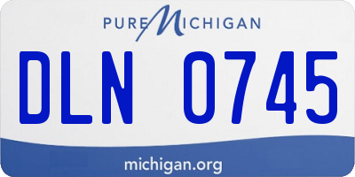 MI license plate DLN0745