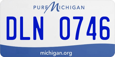 MI license plate DLN0746