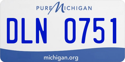 MI license plate DLN0751