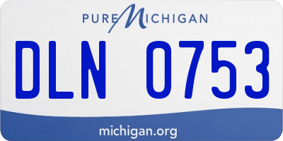 MI license plate DLN0753