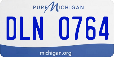 MI license plate DLN0764