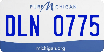 MI license plate DLN0775