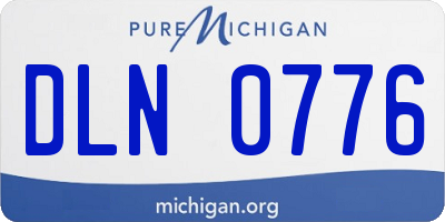 MI license plate DLN0776