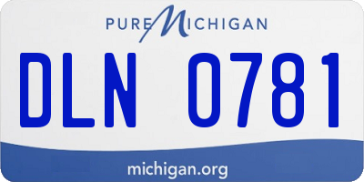 MI license plate DLN0781