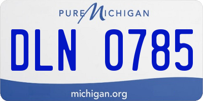 MI license plate DLN0785
