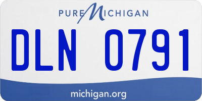 MI license plate DLN0791