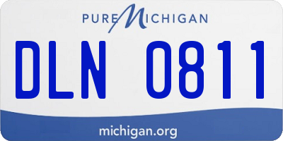 MI license plate DLN0811