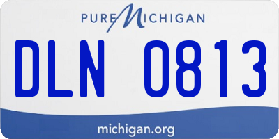 MI license plate DLN0813