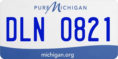 MI license plate DLN0821