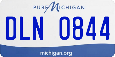 MI license plate DLN0844