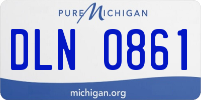 MI license plate DLN0861