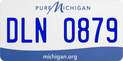 MI license plate DLN0879
