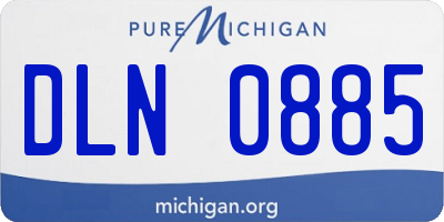 MI license plate DLN0885