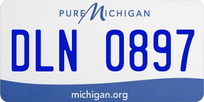 MI license plate DLN0897