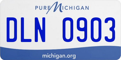 MI license plate DLN0903