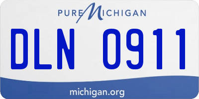 MI license plate DLN0911