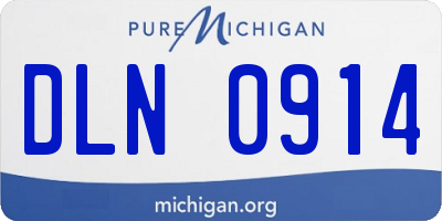 MI license plate DLN0914