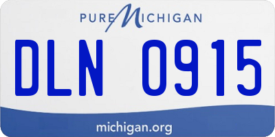 MI license plate DLN0915